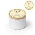 Peach soy candle 4 oz tin, Flint & Fawn